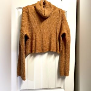 Women’s cropped turtleneck pullover sweater Target Wild Fable XS